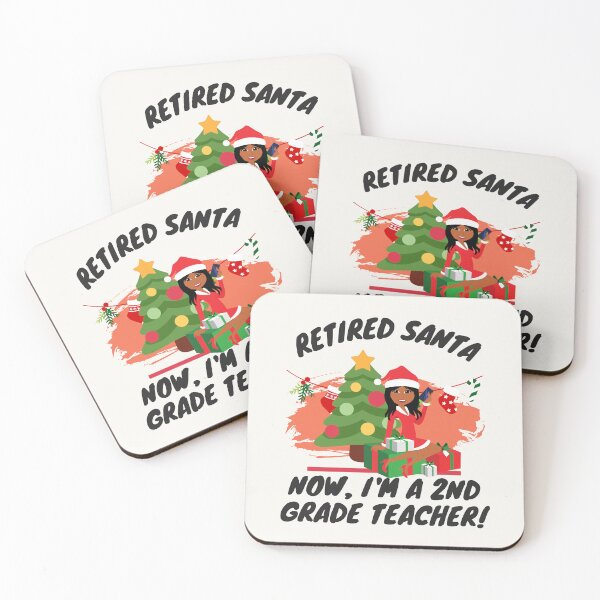 Item preview, Christmas 2nd Grade Teacher Female Santa Design designed and sold by myspookycuties.