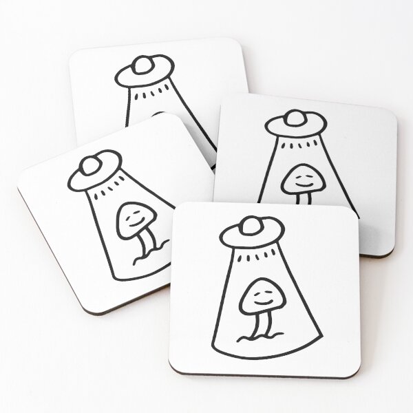 Item preview, Ufo Mushroom Doodle designed and sold by vandervisuals.