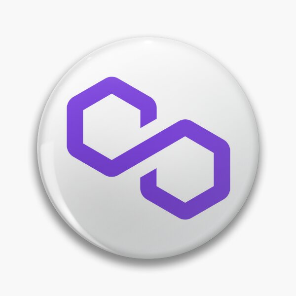 Item preview, Polygon MATIC Crypto Altcoin - Clean Purple Outline Logo Variant #2 designed and sold by CryptoMoods.