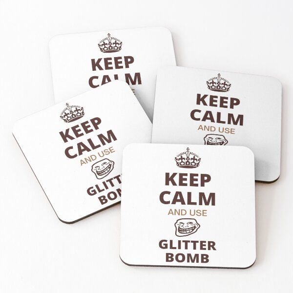 Item preview, Keep Calm And Use Glitter Bomb designed and sold by MandMVintagez.