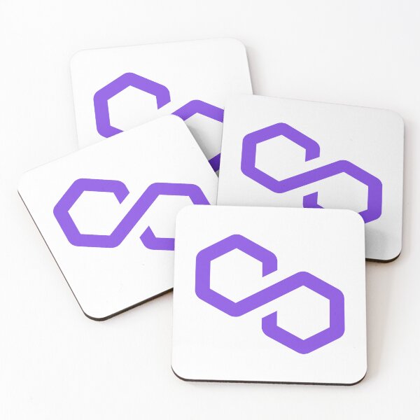 Item preview, Polygon MATIC Crypto Altcoin - Clean Purple Outline Logo Variant #1 designed and sold by CryptoMoods.