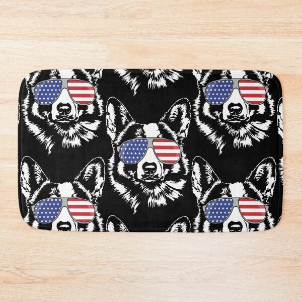 Item preview, Welsh Corgi American Flag Sunglasses Patriotic Dog designed and sold by dogarts.