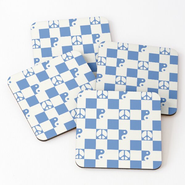 Item preview, Peace and Yin Yang Checkerboard Pattern by tartagain designed and sold by tartagain.