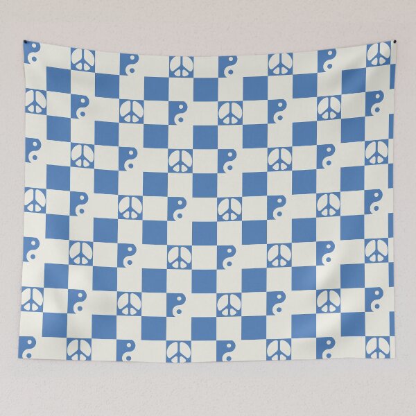 Item preview, Peace and Yin Yang Checkerboard Pattern by tartagain designed and sold by tartagain.
