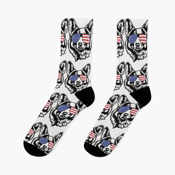Item preview, Welsh Corgi American Flag Sunglasses Patriotic Dog designed and sold by dogarts.