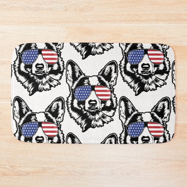 Item preview, Welsh Corgi American Flag Sunglasses Patriotic Dog designed and sold by dogarts.