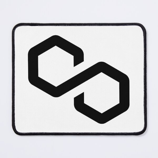 Item preview, Polygon MATIC Crypto Altcoin - Clean Black Outline Logo Variant #2 designed and sold by CryptoMoods.