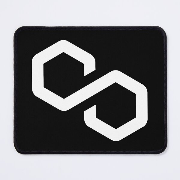 Item preview, Polygon MATIC Crypto Altcoin - Clean White Outline Logo Variant #1 designed and sold by CryptoMoods.