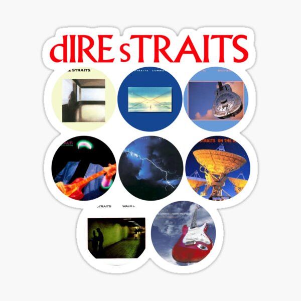 Dire Straits T-Shirt und Aufkleber | Dire Straits-Band-Aufkleber Sticker
