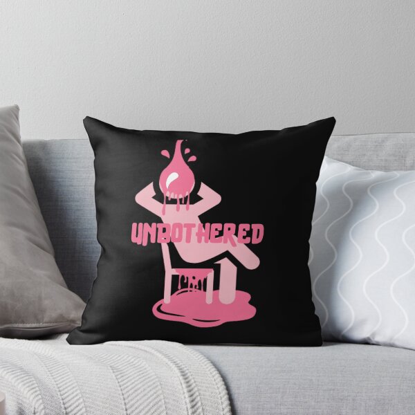 Unbothered (Pink) Throw Pillow