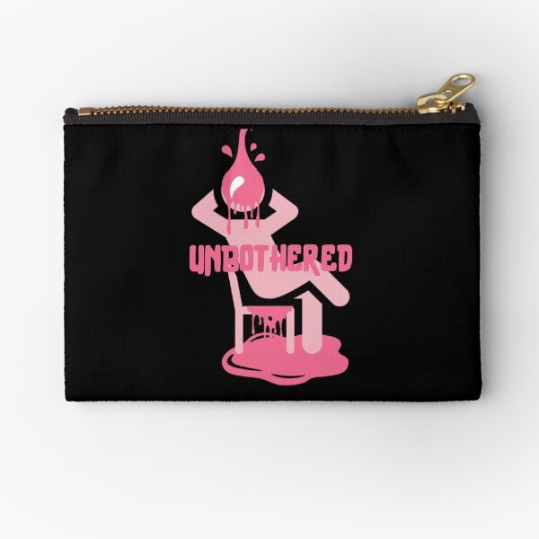 Unbothered (Pink) Zipper Pouch