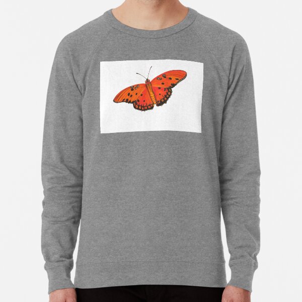 Gulf Fritillary Butterfly Lightweight Sweatshirt