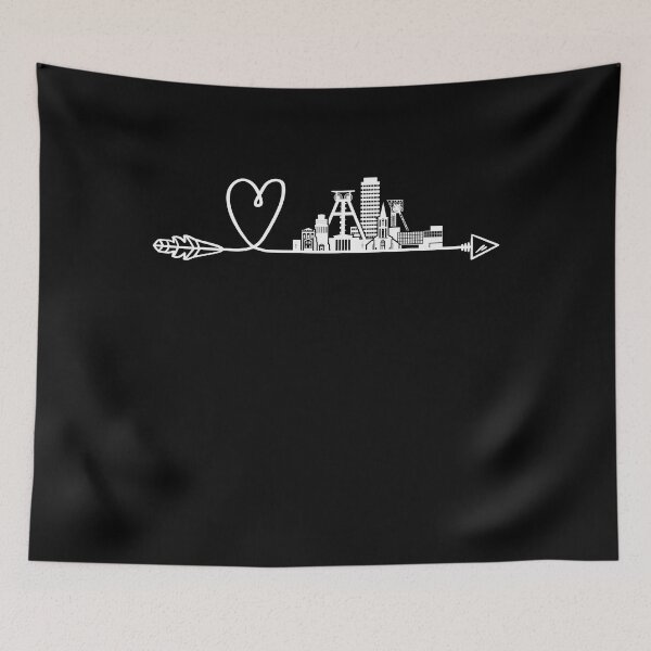 Item preview, Bochum Skyline With Arrow And Heart designed and sold by 1681830934131.