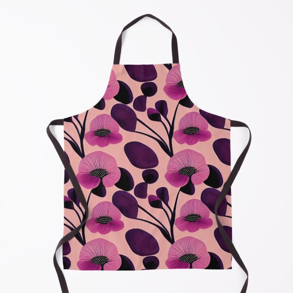 Item preview, Pink and Purple Abstract Floral Pattern designed and sold by kansaikate.