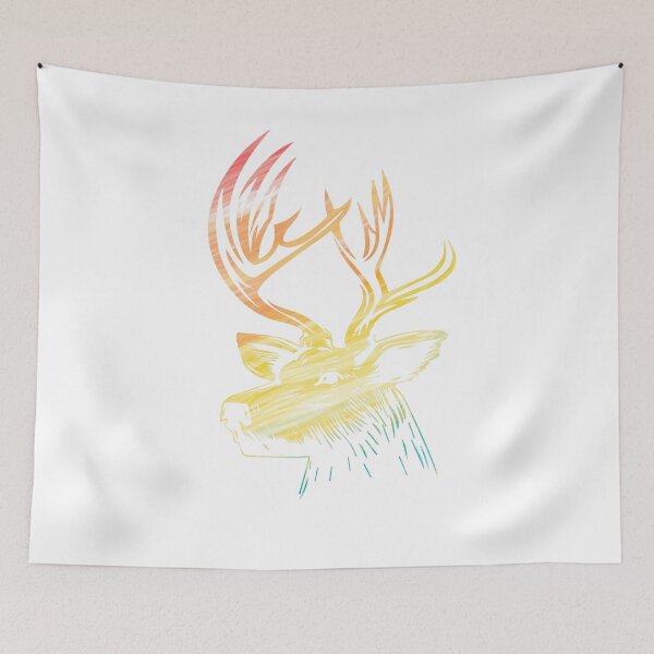 Item preview, Hirschkopf Hirsch Head Rainbow Colorful designed and sold by 1681830934131.