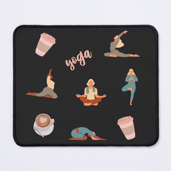 Item preview, Yoga And Coffee Pack designed and sold by karolaan.