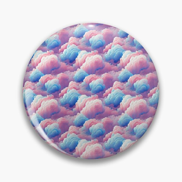 Artikelvorschau, Rosa und blaue Zuckerwatte-Wolken entworfen und verkauft von DesArtStudio.