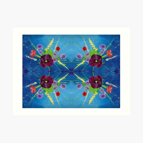 Viola Bouquet Art Print