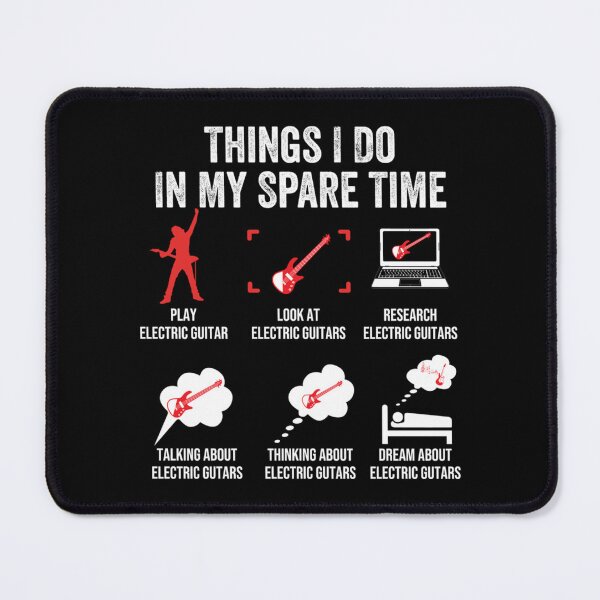 Item preview, 6 Things I Do In My Spare Time Electric Guitar Player Pullover Sweatshirt designed and sold by rukoroupikq.