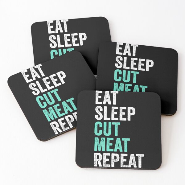 Item preview, Eat Sleep Cut Meat Repeat Butcher designed and sold by PandaPope.