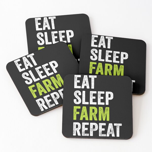 Item preview, Eat Sleep Farm Repeat Funny Farmer designed and sold by PandaPope.