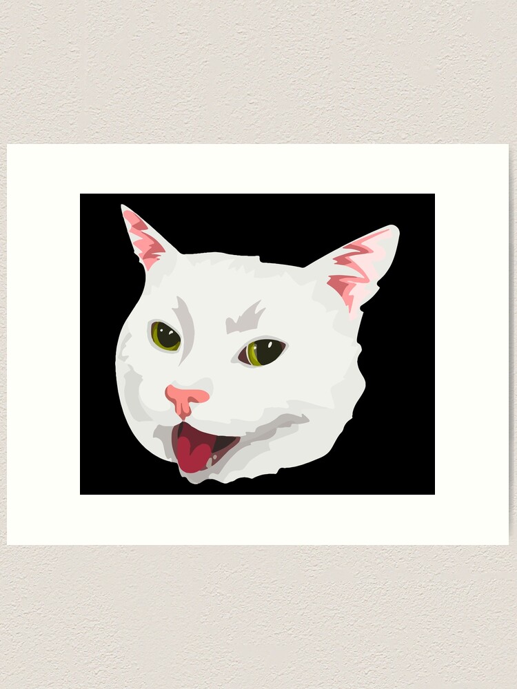 cat meme Art Print for Sale by tttatia