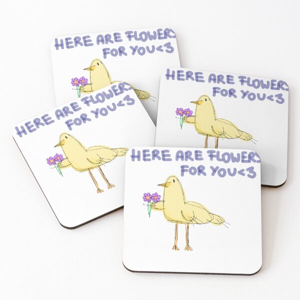 Item preview, Duck, here are flowers for you designed and sold by Paulavirginia.