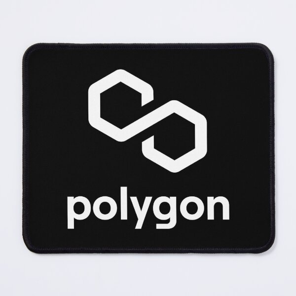 Item preview, Polygon MATIC Crypto Altcoin - Clean Vertical White Logo with White Text Logo designed and sold by CryptoMoods.