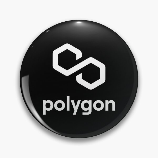 Item preview, Polygon MATIC Crypto Altcoin - Clean Vertical White Logo with White Text Logo designed and sold by CryptoMoods.