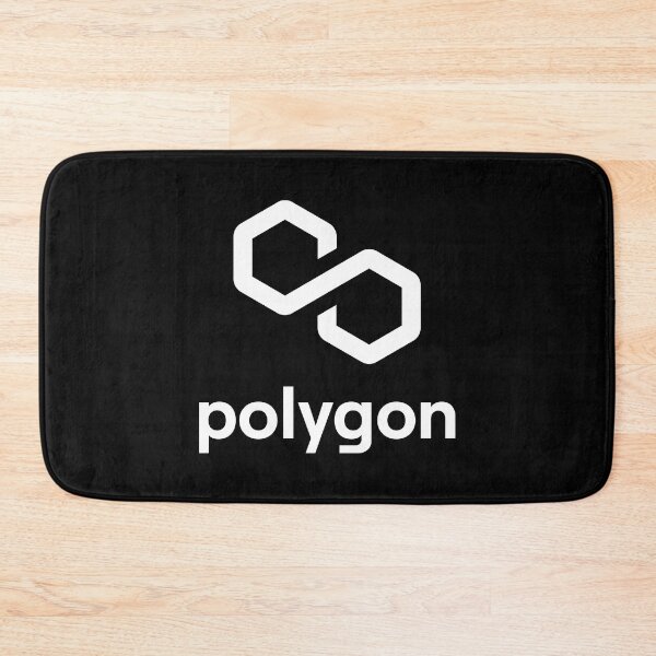 Item preview, Polygon MATIC Crypto Altcoin - Clean Vertical White Logo with White Text Logo designed and sold by CryptoMoods.
