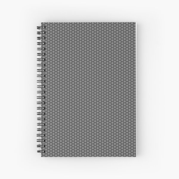 Motif noir et gris Cahier à spirale