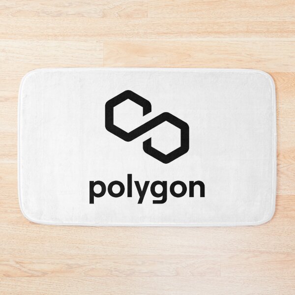 Item preview, Polygon MATIC Crypto Altcoin - Clean Vertical Black Logo with Black Text Logo designed and sold by CryptoMoods.