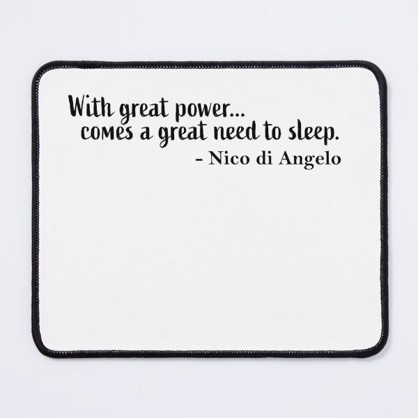 Item preview, Nico di Angelo quote - Percy Jackson inspired design designed and sold by photonxt.