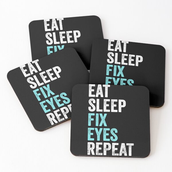 Item preview, Eat Sleep Fix Eyes Repeat Ophthalmologist designed and sold by PandaPope.