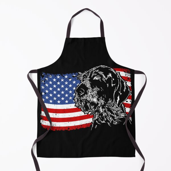 Item preview, German Wirehaired Pointer American Flag Patriotic Dog designed and sold by dogarts.