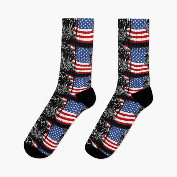 Item preview, German Wirehaired Pointer American Flag Patriotic Dog designed and sold by dogarts.