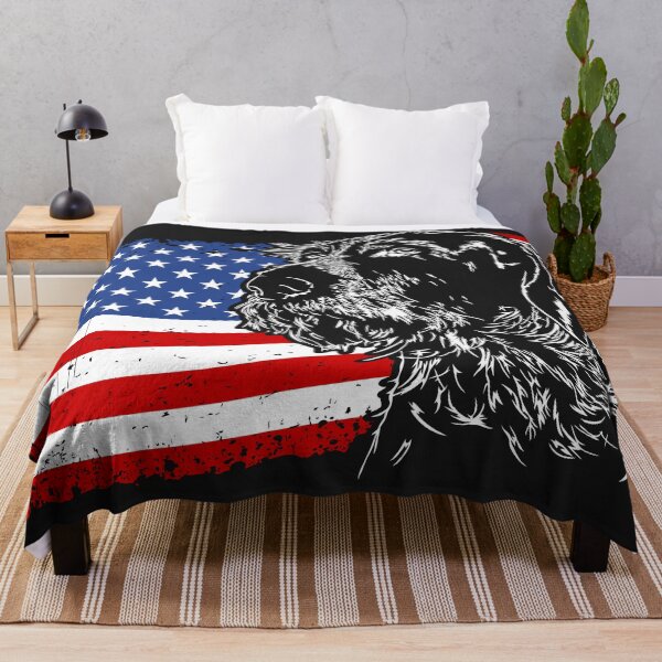 Item preview, German Wirehaired Pointer American Flag Patriotic Dog designed and sold by dogarts.