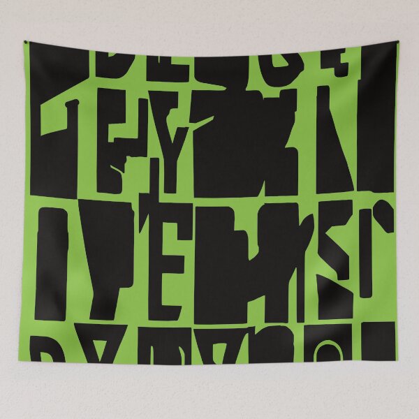 Item preview, Old News, Geometric Design In Forest Green designed and sold by I-Desire.
