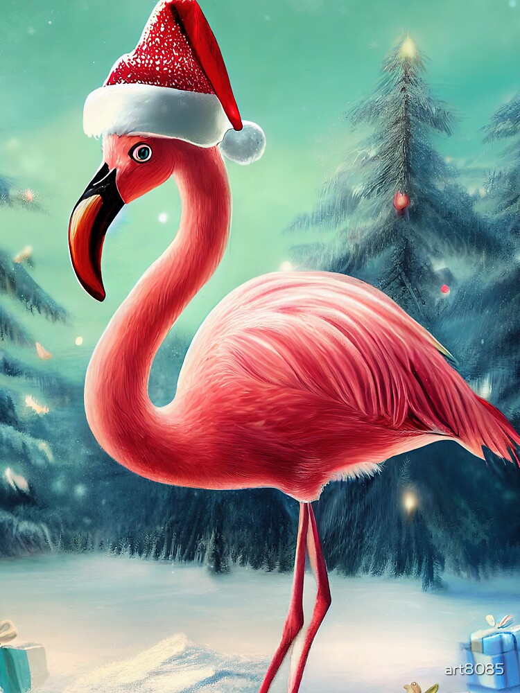 Cute Christmas Flamingo  Baby One-Piece for Sale by art8085
