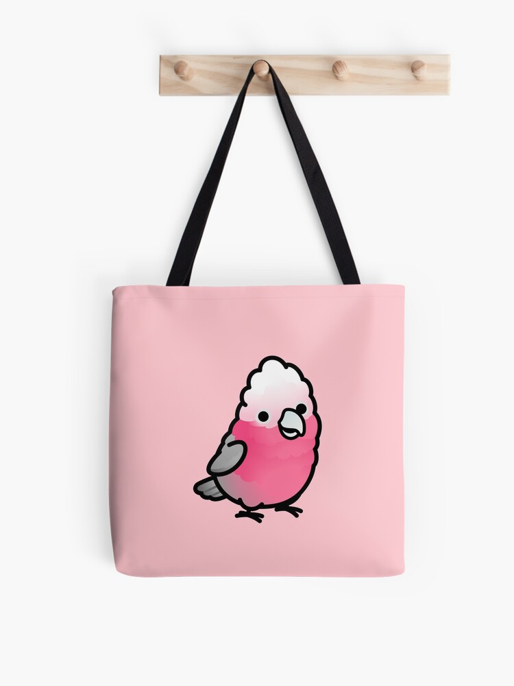 Thumbnail 1 of 2, Tote Bag, Rose-Breasted Galah Cockatoo designed and sold by birdhism.