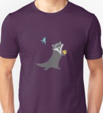 Bird and Raccoon Unisex T-Shirt