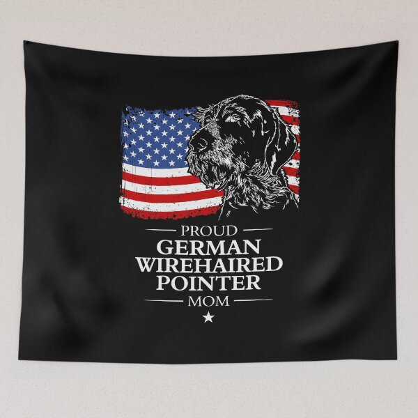Item preview, German Wirehaired Pointer Mom American Flag Patriotic Dog designed and sold by dogarts.