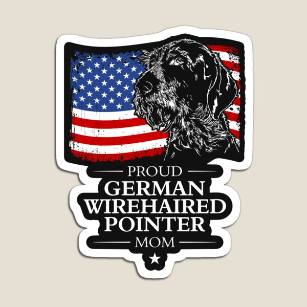 Item preview, German Wirehaired Pointer Mom American Flag Patriotic Dog designed and sold by dogarts.