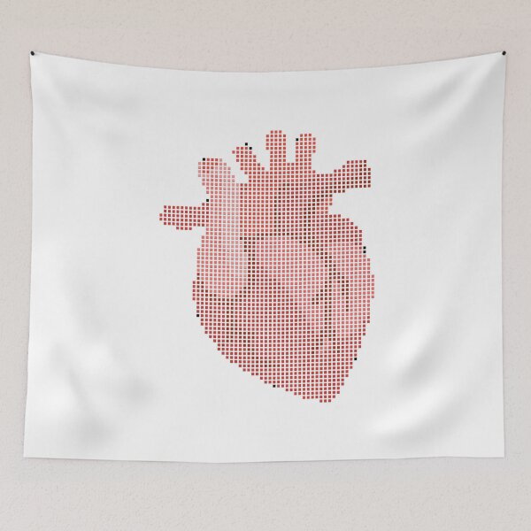 Item preview, Emoji Pixel Art Anatomical Heart designed and sold by Pixel4Art.