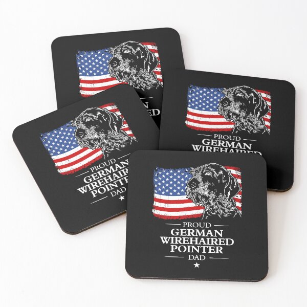 Item preview, German Wirehaired Pointer Dad American Flag Patriotic Dog designed and sold by dogarts.