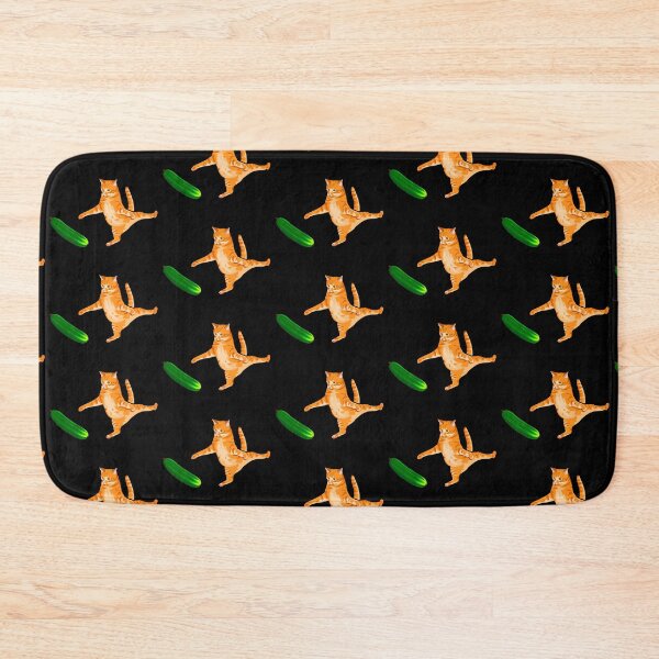Item preview, Cat Scared by Cucumber, Cursed Cat Images designed and sold by printify.