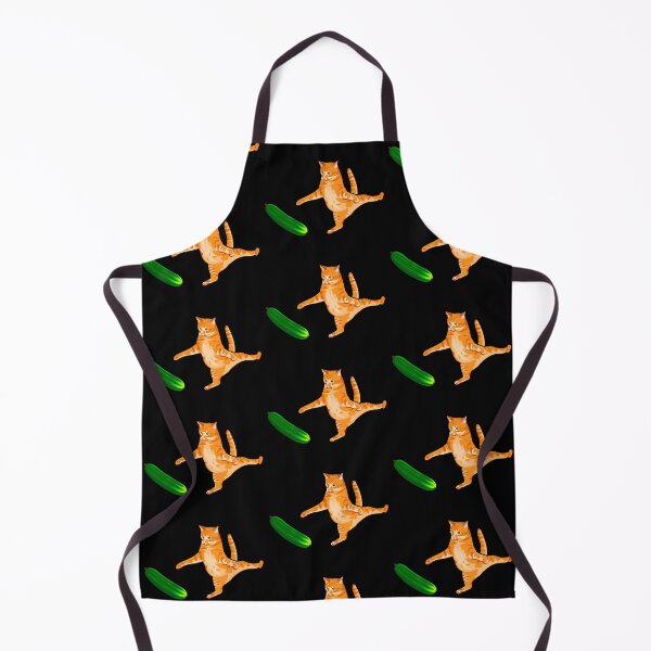 Item preview, Cat Scared by Cucumber, Cursed Cat Images designed and sold by printify.