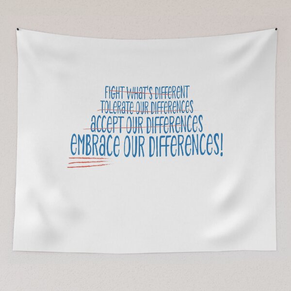 Item preview, EMBRACE OUR DIFFERENCES - SCRIBBLE FIX designed and sold by goodnurture.