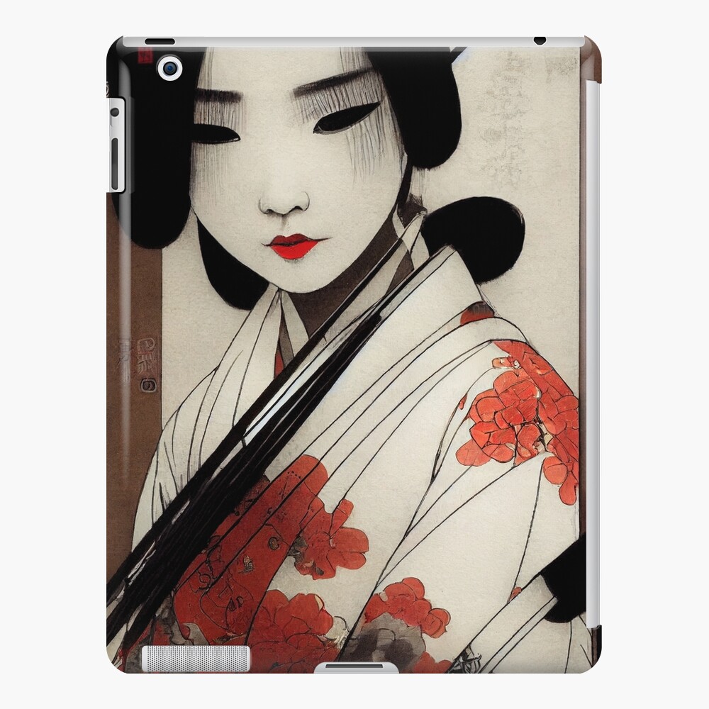 Traditional Japanese Geisha in Kimono Poster for Sale by Valro