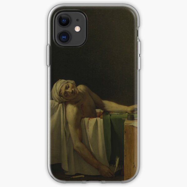 The Death of Marat by Jacques-Louis David iPhone Soft Case